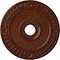 Ekena Millwork Wreath Medallion (Canopies up to 6"), 21 1/8"OD x 3 5/8"ID x 7/8"P, Burnished Mahogany Crackle CM21WRBMC - alternate 1